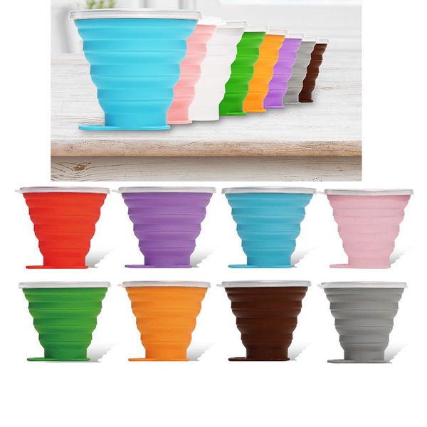 

multi color 270ml siloxane leakage creative gift of portable telescopic cup