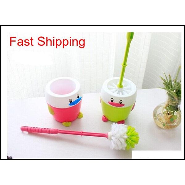 

1pc penguin toilet special brush with base pricestar portable toilet brush scrubber v-type cleaner qylgej toys2010