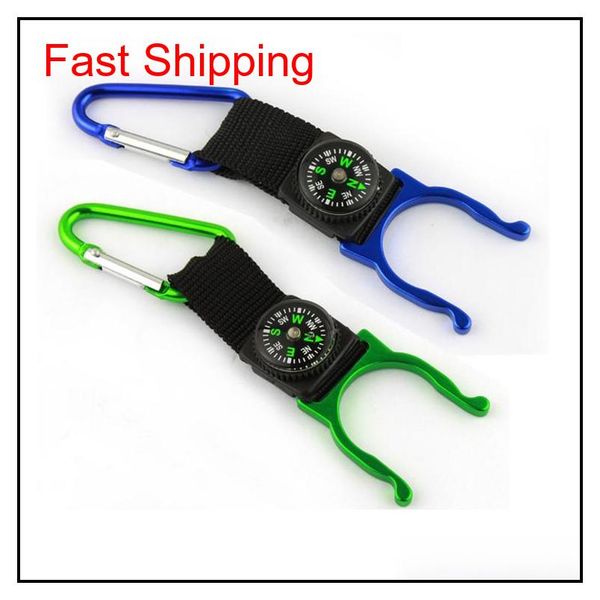 

15 pcs a lot carabiner aquarius buckle outdoors gear gadgets mountaineering buckle with compass hiking camp qylfzd five2010