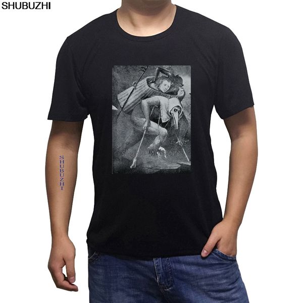 

sport loose black men tshirts homme tees hieronymus bosch
