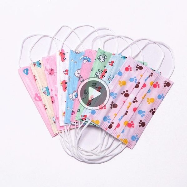 

pack den cildren fa party kid 3-layer cartoon disposale mask doule mout monkey wit masks sarah jfosx