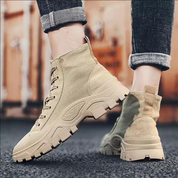 

casual shoes men women boots triple black khaki ankle winter boots warm martin boots size eur 36-43