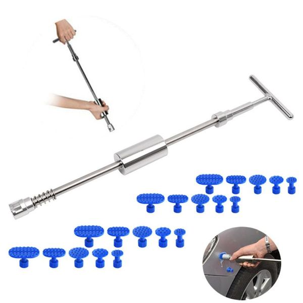 

dent puller slide hammer reverse hammer 20pcs glue tabs fungi suction cup for dent removal paintless repair