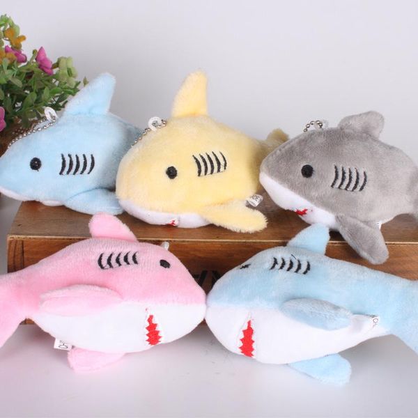 

12cm key chain gift shark plush stuffed toy doll kid's small plush toy 12cm key wmtrci