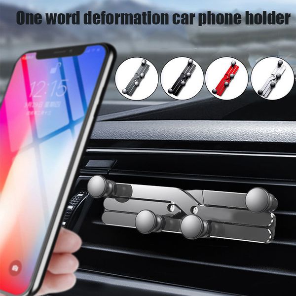 

auto-clamping cell upgraded gravity car phone mount for smartphone stand holder