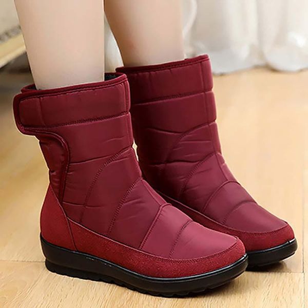

winter shoes women fashion no-slip women boots waterproof women's boots platform female shoes woman plus size zapatos de mujer, Black