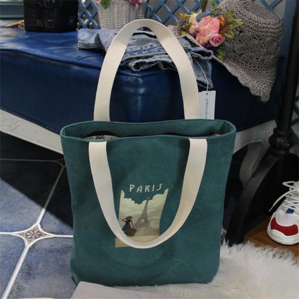 

simple canvas bag female shoulder bag handbag student shopping leisure