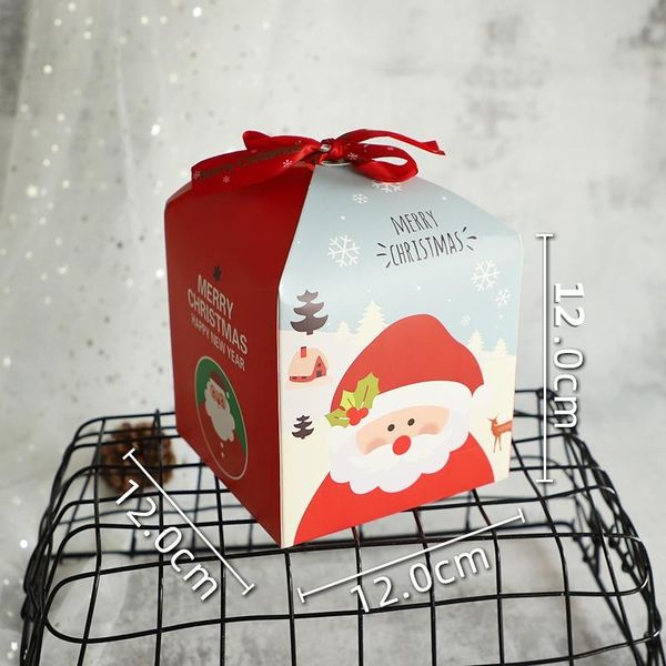 

lbsisi life 5pcs santa claus paper box 121212cm christmas candy chocolate packaging party event child favor celebrate wmtasc comb2010