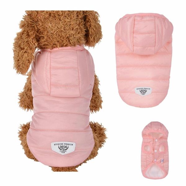 

dog apparel q16 warm winter pet hoodie clothes soft puppy cats padded down jacket for chihuahua coat clothing