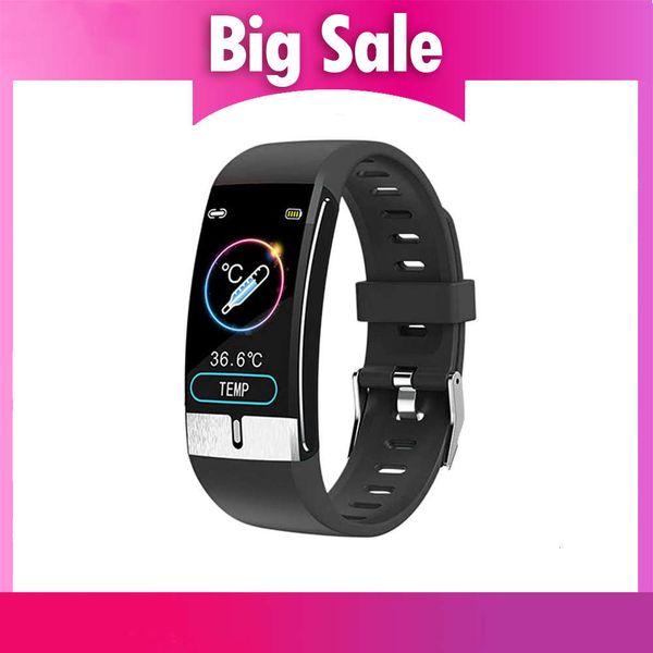 

e66 wristband, ip68 bluetooth waterproof smart watch, temperature, heart rate, blood prsure monitor