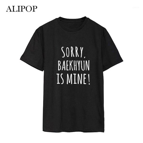 

wholesale-alipop kpop exo spoof mischief shirts k- casual cotton clothes tshirt t shirt short sleeve t-shirt dx4671, White