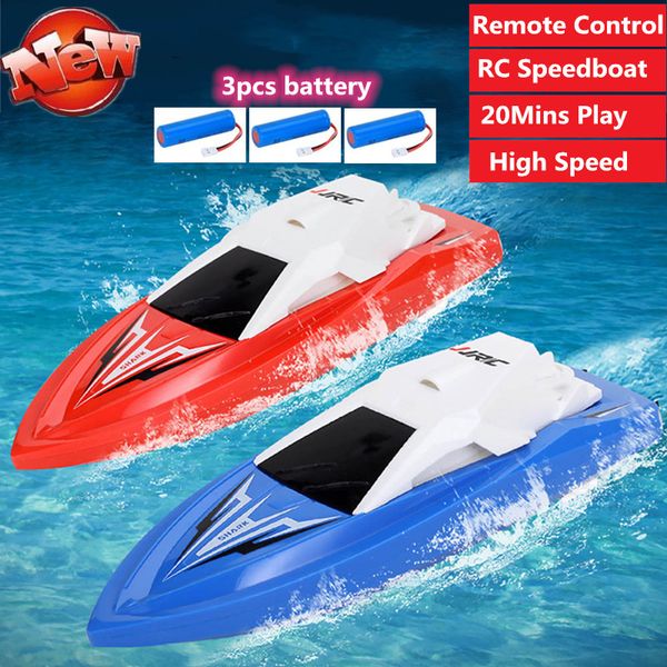 

high speed remote control rc racing boat with 3pcs boat battery dual motor rc speed boat toy 2.4g durable rc boats