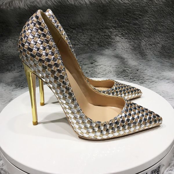 

бесплатная доставка сексуальные женщины lady серебро золото крючком кожа poined toes тонкие каблуки мелкой стилет каблук насосы высокие кабл, Black