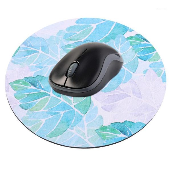 

2pcs leaf mouse pad round rubber mouse pad mat gaming for home office desk