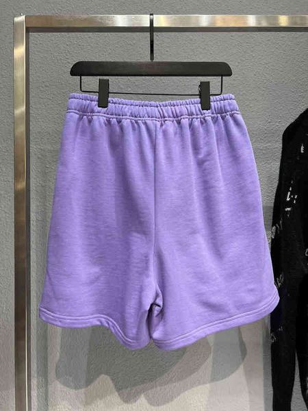 

shorts sewed and dyed fabric soft elastic trouser head couple shorts, White;black