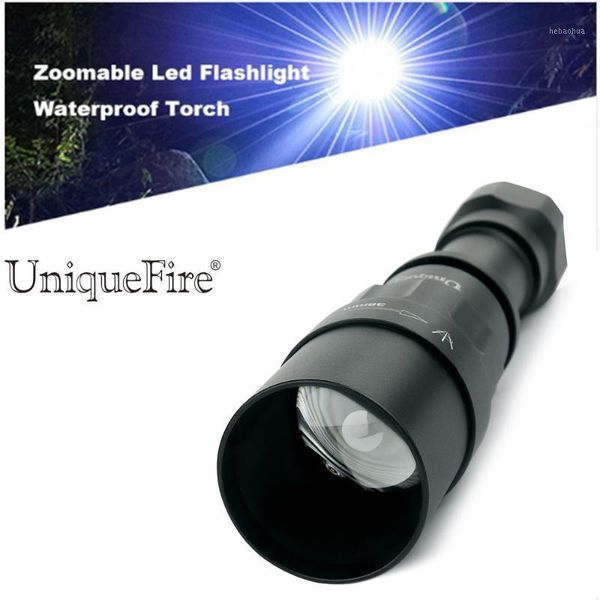 UniqueFire Şarj Edilebilir LED 1605 T38 XML2 Su Geçirmez 5 Modu 18650 Pil Taktik Avcılık Kamp Fenerleri Torches