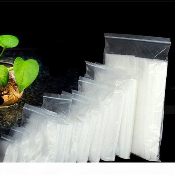 

100pcs pack jewelry plastic bags with zipper zipped lock reclosable plastic poly clear bags thickness 0.06mm