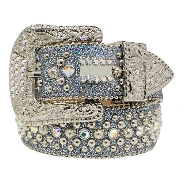 

fashion belts for women digner mens bb simon rhintone belt with bling rhinton as gift, Black;brown