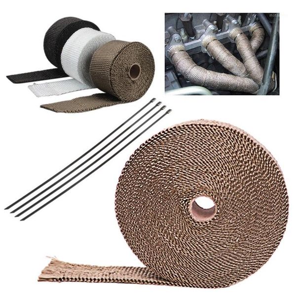 

motorcycle exhaust pipe heat insulation winding tape front pipe anti-wrap heat manifold cloth insulation cloth fixed strap1
