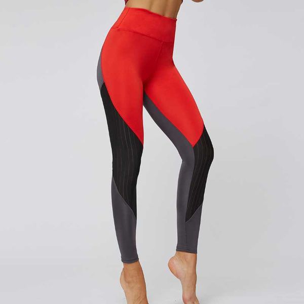 

yoga outfits wholesale womens pants high waist hip lifting quick drying wicking jogging, White;red
