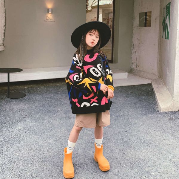 

children's clothing korean girls' sweater winter 7gbp, Blue