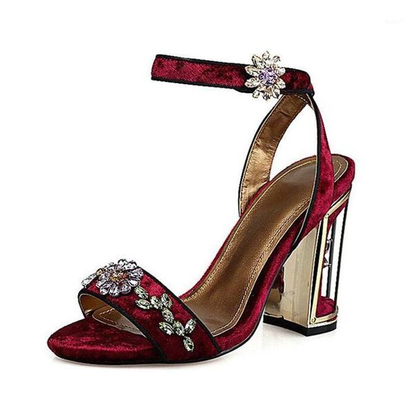 

sandals nice summer woman rhinestone high heels shoes wedding bridal red purple lace platform party for women z5831, Black