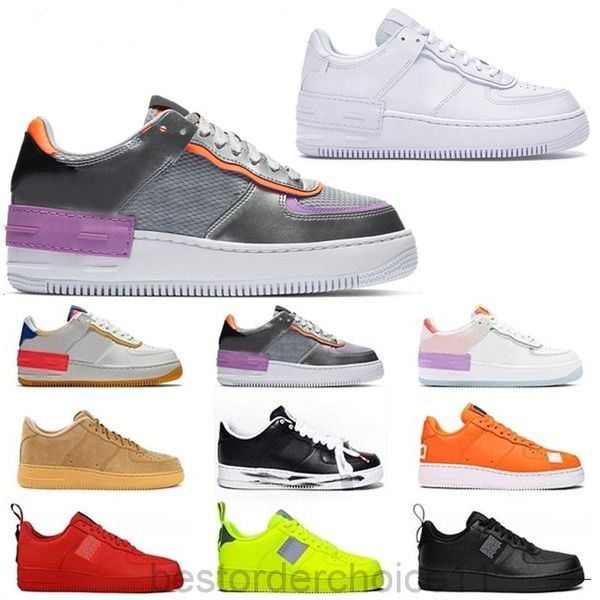 

2020 new white x 1 low mca university blue mens casual shoes sports fashion designer sneakers air one des chaussures shoes new 36-45 gbb8