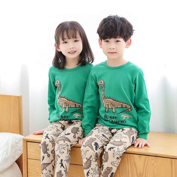 

spring autumn cloth and trousers set boys' clothing girls' thermal underwear middle school children's cotton, Blue;red