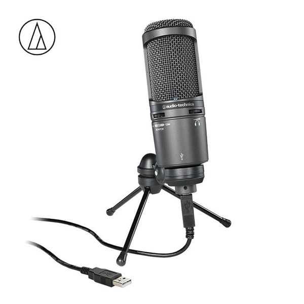 

original at2020usb+ wired cardioid condenser microphone with usb plug