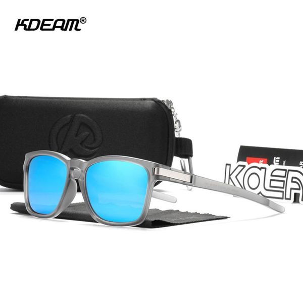 

sunglasses kdeam sport style polarized men outdoor travel uv400 lens square sun glasses fashion goggles ce a89, White;black