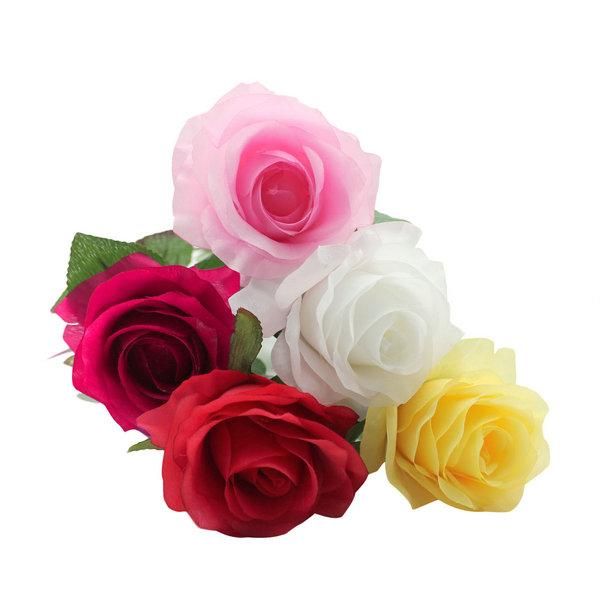 

decorative flowers & wreaths 1pc home diy decoration artificial rose christmas wedding party decor