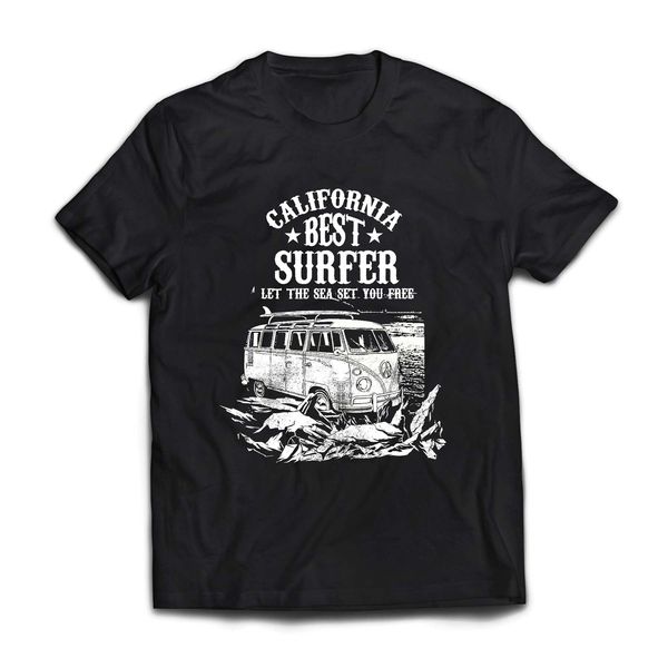 

new men's california surfer beach summer vacation surfer style van travel men tee tee shirt sport hooded sweatshirt hoodie