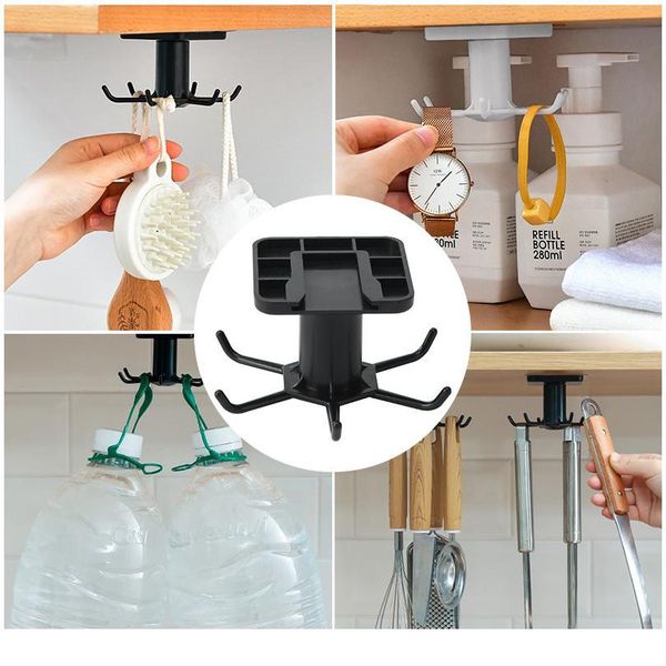 

kitchen hook organizer cupboard storage cabinet shelf bathroom hanger wall dish drying rack holder for lid cooking acc bbysao