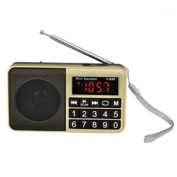 

button usb portable am fm rechargeable music stores automatically handheld digital radio large display pocket with speaker1