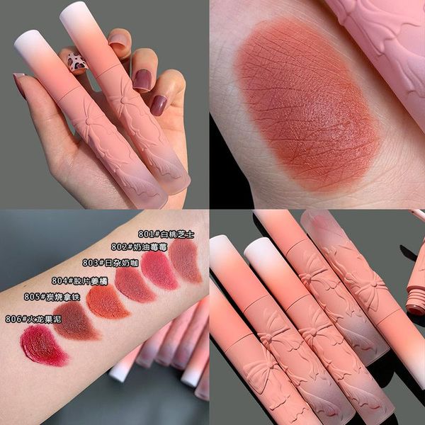 

6 colors retro velvet matte lipstick korea makeup waterproof lasting lip gloss lipstick red lip tint beauty cosmetics