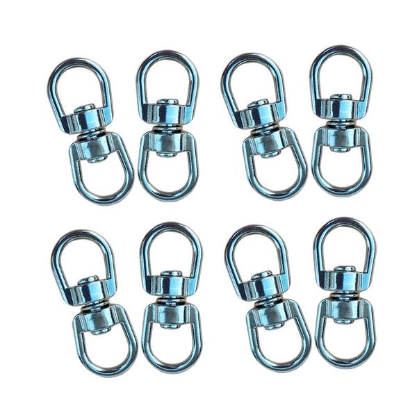 

8pcs hanging basket spinners swivel hook double d ring swivel hook for plant