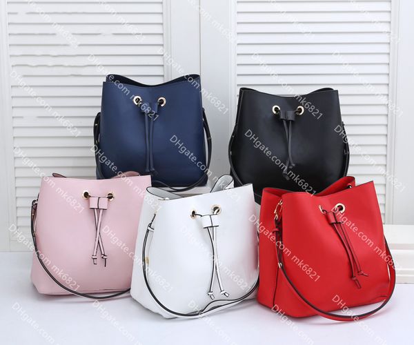 

classic embossing neonoe handbag genuine leather shoulder bag women crossbody bucket bag luxurys designers neonoe drawstring bag