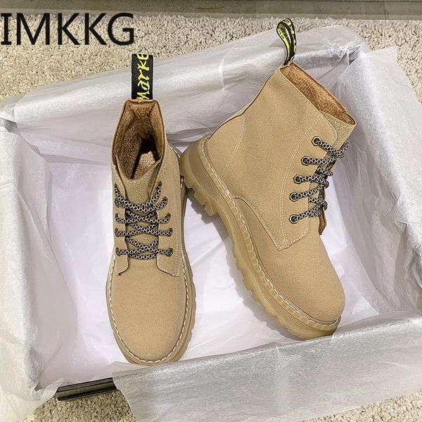 

women shoes casual boots winter warm lace up ankle soft leather botas mujer, Black
