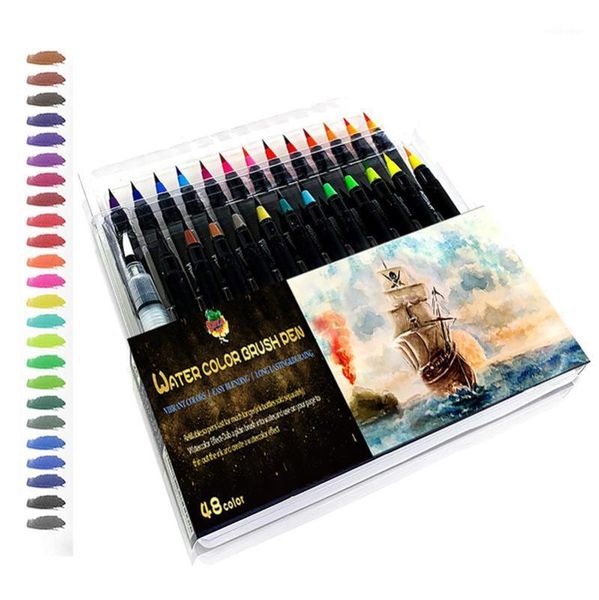 

gift sets painting markers with flexible brush tips professional watercolor pens1