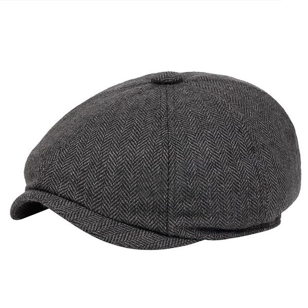 

men beret vintage herringbone gatsby tweed peaky blinders hat newsboy beret hat spring flat peaked hats, Blue;gray