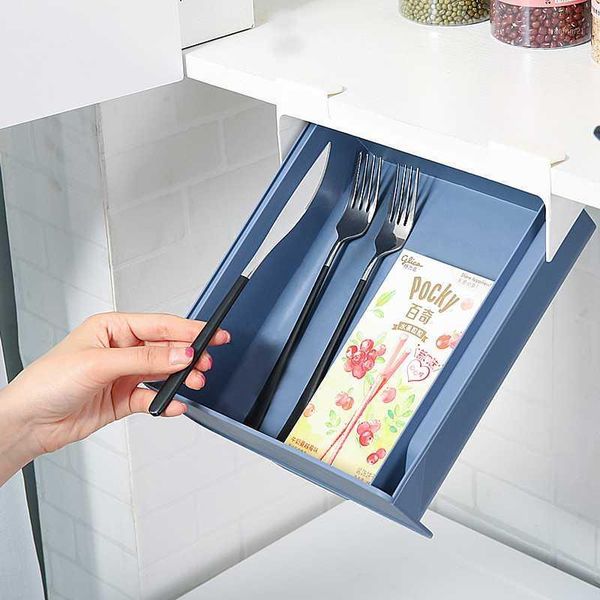 

045 kitchen multifunctional cabinet partition hanging drawer storage box1