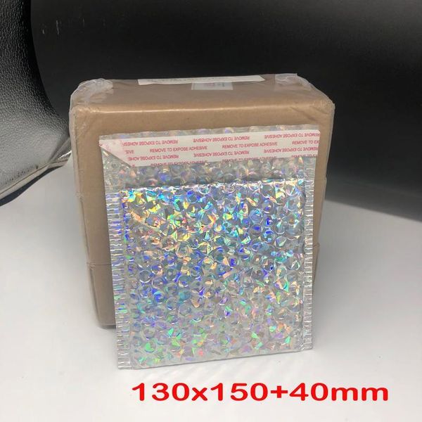

10pcs mailers mailing envelope bags waterproof courier bags bubble mailers laser silver padded bubble envel bbyrtz