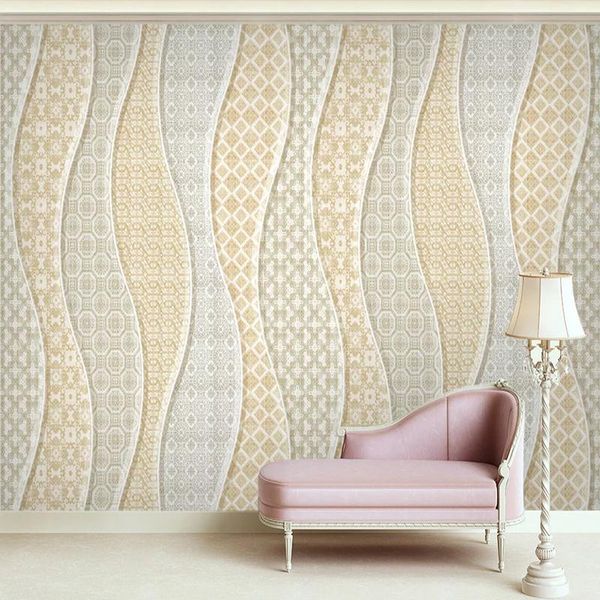 

wallpapers modern beige line graphic po wall mural roll 3d living room bedroom background covering fresco sticker