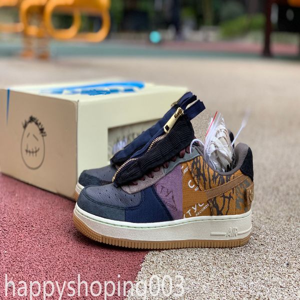 

2021travis scotts shoes cactus jack multicolor men and women fashion trend running shoes canvas men's sports shoes size 36-45