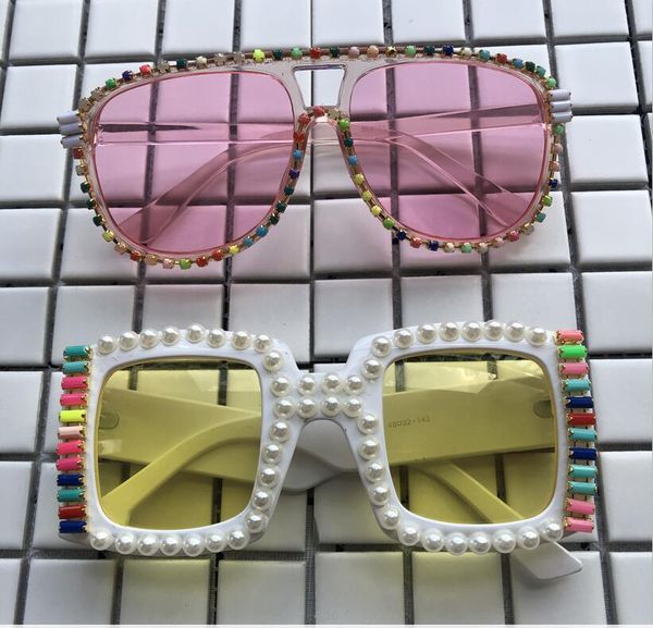 

women oversized mens polit beads new sunglasses pink uv400 square rainbow de vintage shades arrival gafas glasses sun eyewear gmfch