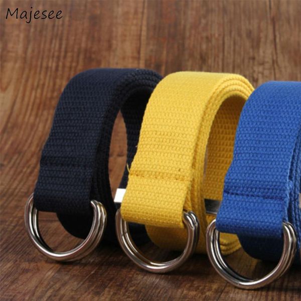 

belts womens comfortable waist belt solid color casual long womens canvas fashion harajuku adjustable daily korean style, Black;brown