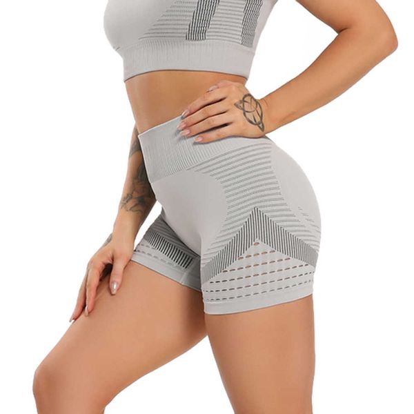 

summer yoga women fitness high waist seamless hip-up workout tight elastic sports shorts push up running gym clothes, White;black