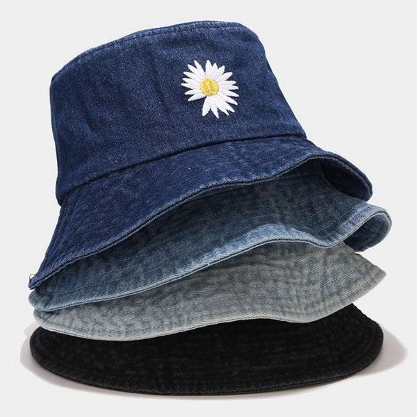 

cowboy fisherman hat women men's water washer basin capchrysanthemum universal outdoor travel sun visor hat beanies, Blue;gray