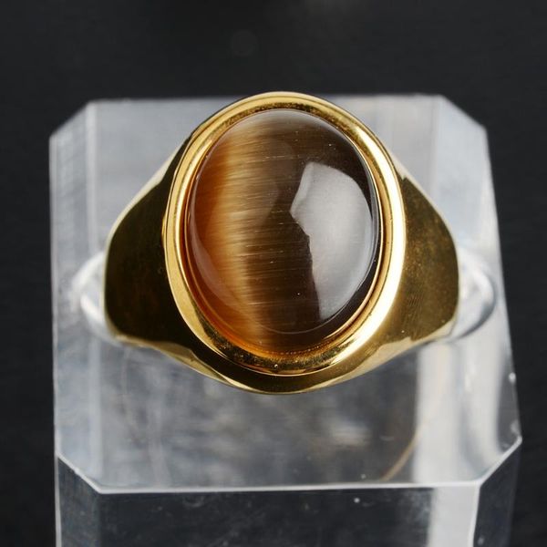 

cluster rings stainless steel simple jewellery for men and women with opal stone retro vintage in fijne sieraden, Golden;silver