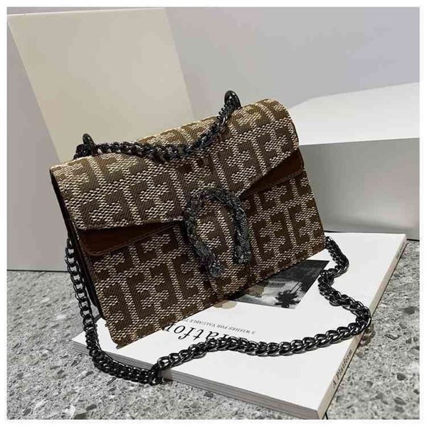 

2022 factory wholesale new bag new fashion printed women's bag chain messenger one shoulder texture dionysian 8h7c